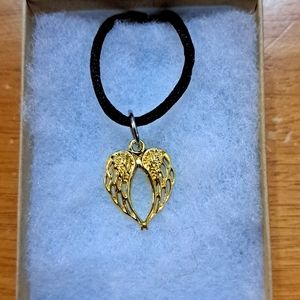 Gold Angel Wings Necklace